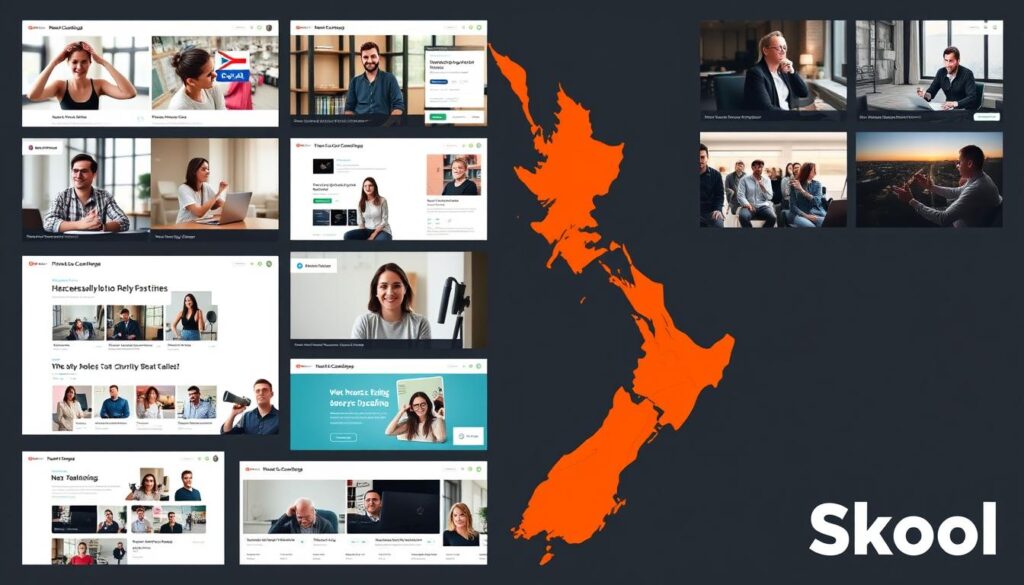 Skool community showcase for New Zealand creators