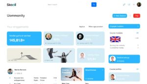 Skool platform dashboard showing community features relevant for NZ users