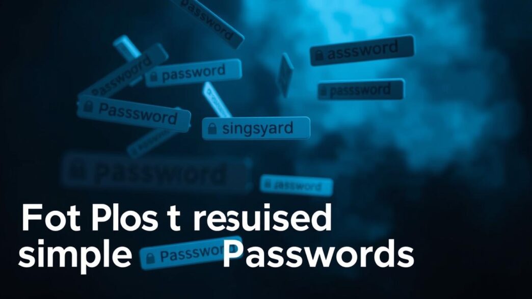 What are the most common reused simple passwords?